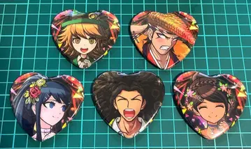 단간론파 드레스업 에비텐 10주년 캔 배지 모음