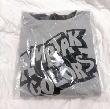 AMPTAKxCOLORS 바이컬러 후드티 BLACK x GRAY