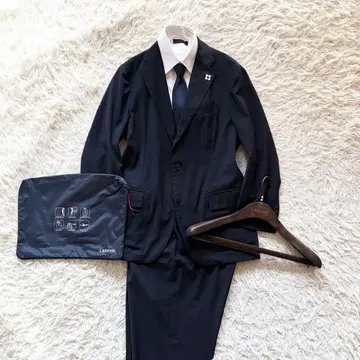 [ 새상품급 ] LARDINI 이지 웨어 신규 로고 네이비 울 수트 48