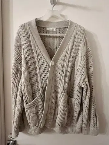 PUBLIC TOKYO 케이블 니트 가디건