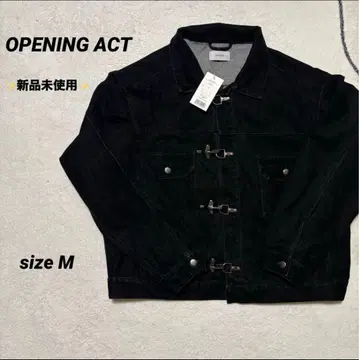 [ 미사용 새상품 ] OPENING ACT 데님 자켓 M 블랙