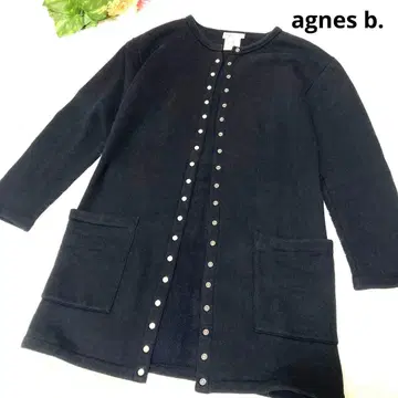 agnes b. 에네스베 가디건 프레션 롱 기장 속기모