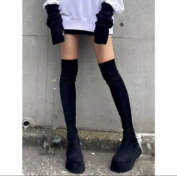 EMODA 로우힐 핏 롱 부츠