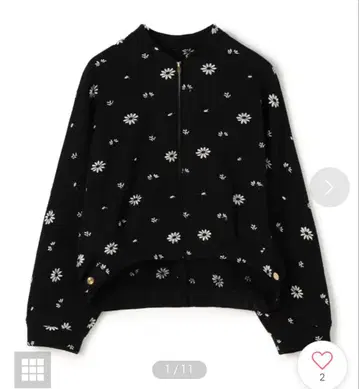 투모로우랜드 컬렉션 프렌치 테리 자수 집업 블루종