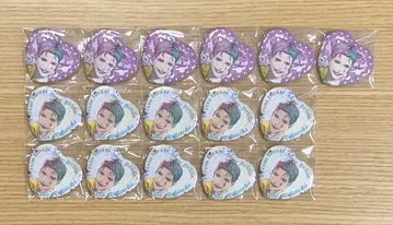 니지산지 June Bride 하트형 캔뱃지 죠 리키이치