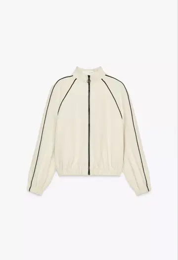 ZARA 대비 파이핑 봄버 자켓 xs