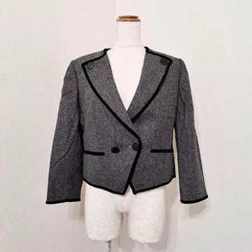 Vessel 울 캐시미어 더블 자켓 포멀 세레모니 그레이 11