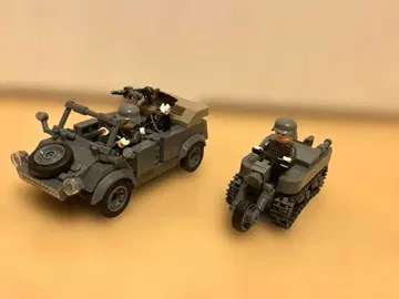 독일군 케텐크라트 + 큐벨바겐 세트 레고 호환