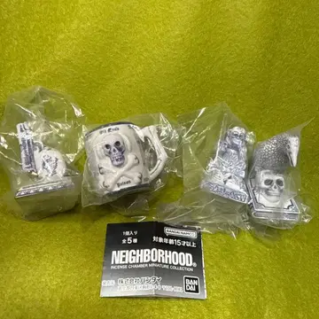 BANDAI NEIGHBORHOOD 미니어처 향로 4종 세트