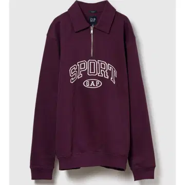 GAP 버건디 집업 트레이닝복