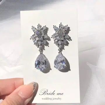 브라이덜 액세서리 Bride me 큐빅 지르코니아 귀찌
