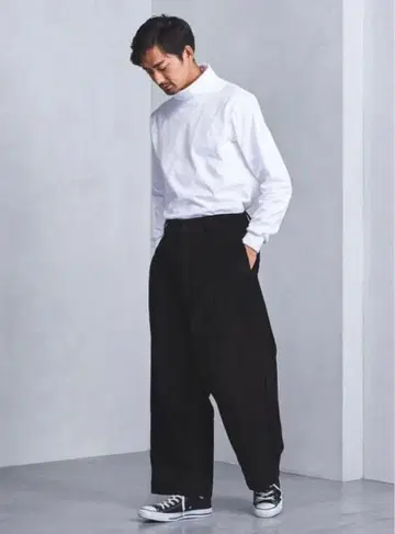 [레어] 스튜디오니콜슨 코듀로이 팬츠 블랙 와이드 팬츠