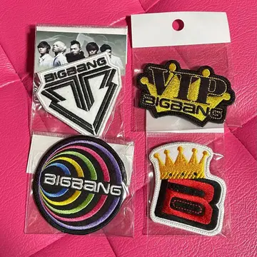 BIGBANG 자수 패치 배지 4개 세트