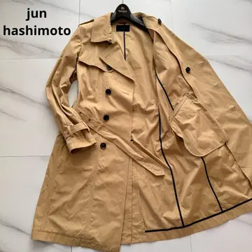 레어 junhashimoto 더블 트렌치코트 베이지