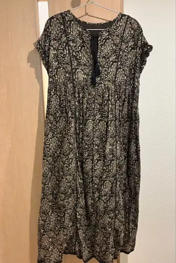 FREAK'S STORE 페이즐리 무늬 반팔 원피스 M