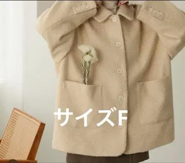 hinari 스텐 컬러 샤기 미들 코트