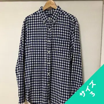 DESCENDANT 깅엄 체크 플란넬 셔츠 사이즈 3