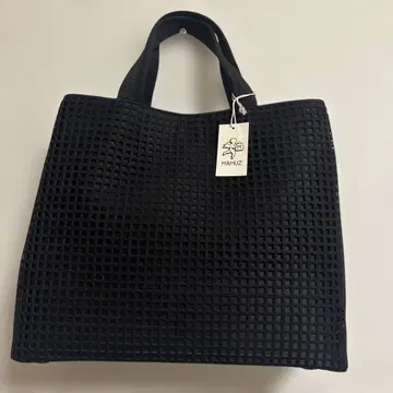 새상품 MANUZ 메쉬 디자인 깔끔한 토트백 블랙