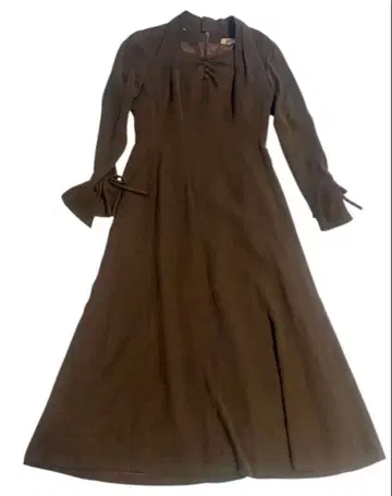 MARIAN MARSH 브라운 롱 원피스 9호