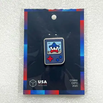 만국박람회 EXPO 2025 미국관 스파크 핀 배지 핑 새상품 별 게임