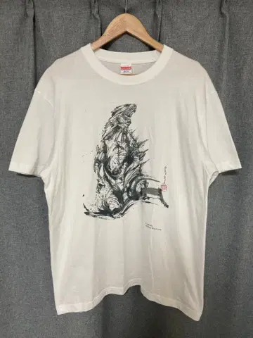 고질라 vs 콩 수묵화 T셔츠 몬스터버스