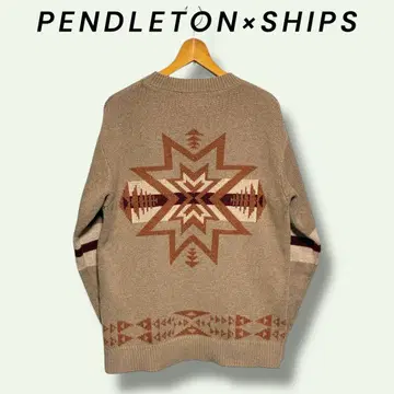 PENDLETON x SHIPS 별주 워셔블 릴랙스 니트 S