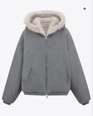 ANDWANG Kirakira 2way fur zip up