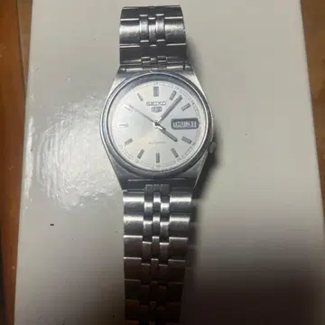 SEIKO 자동 와인딩 손목시계 실버