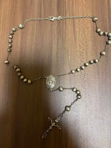 Y2K 돌체앤가바나 925 로사리오 목걸이