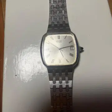 쿼츠 손목시계 실버 스퀘어