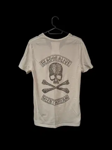 Roen 스컬 디자인 큐빅 V넥 티셔츠