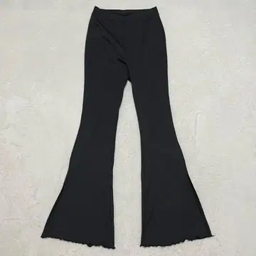 [ 빅 사이즈 XL ] 쉬인 플레어 팬츠 와이드 Y2K 리브 슬릿