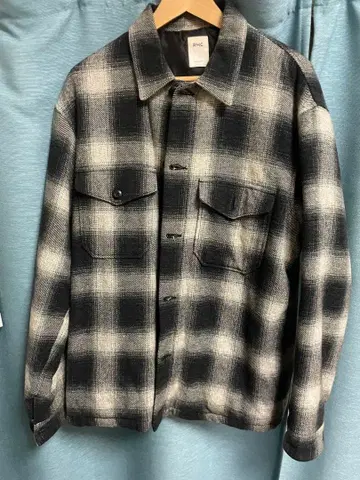 RHC 플란넬 셔츠 퍼프 자켓