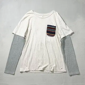 go slow caravan 롱T셔츠 니트풍 포켓 L