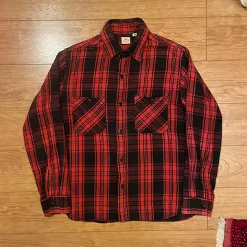 슈가케인 헤비 체크 셔츠 M