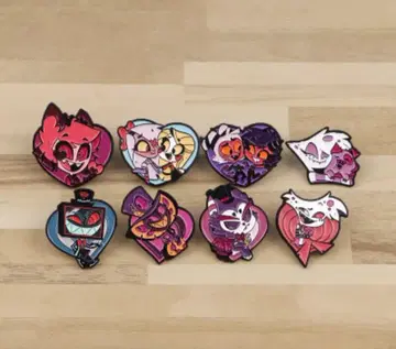 Hazbin Hotel 하즈빈 호텔 아크릴 핀 배지 세트