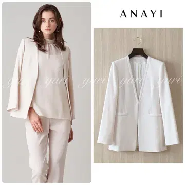 [ 907 ] 아나이 조젯 노카라 자켓 아이보리 36