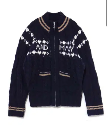 andmary Mary knit cowichan navy