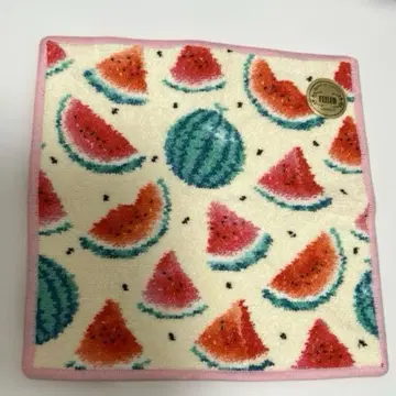 새상품 FEILER 수박 도트 러브러리 타월 손수건 핸드 타월 레어