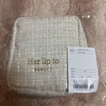 herlipto 트위드 파우치