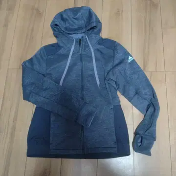 adidas 그레이 풀 집업 후드티