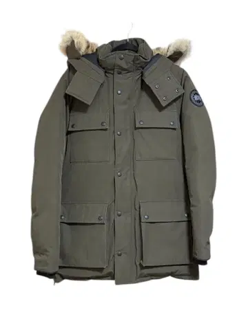 CANADA GOOSE 올리브 블랙 라벨 다운