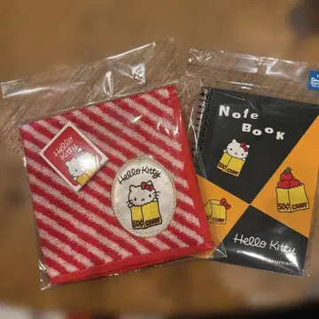 키티전 타월 손수건 A6 마루망 메모장
