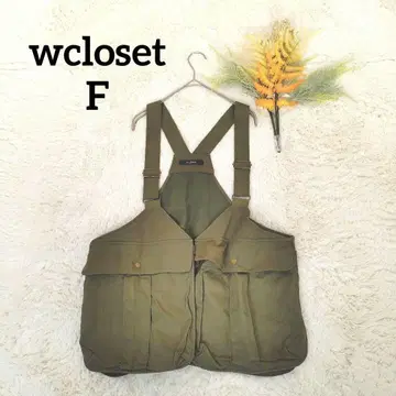 더블 클로젯 낚시용 조끼(F) 카키 코튼 아웃도어