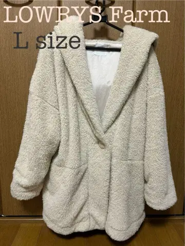 LOWRYS FARM L 사이즈 보아 코트
