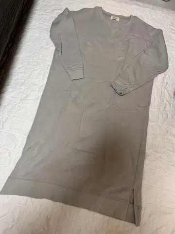 시루무린 searoomlynn 그레이 긴팔 맨투맨 원피스