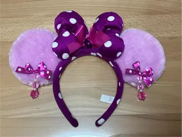 디즈니 머리띠 미니 퍼플 귀찌 포함