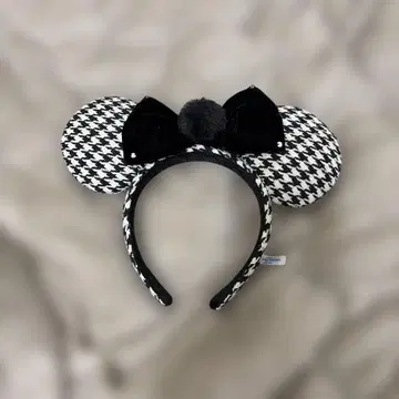 디즈니 머리띠 프리 미니 화이트 블랙