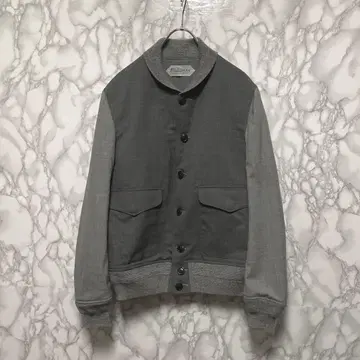 새상품급 Phlannel MAN 좋은 디자인 블루종 자켓 일본제