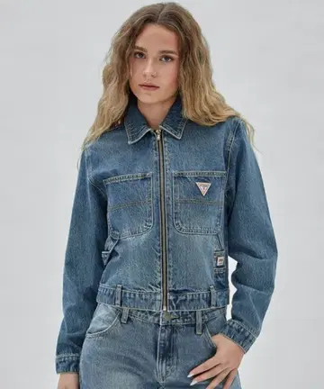 [ 새상품급 ] guess originals 데님 자켓